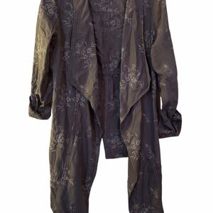 Bob Timberland women small embroidered cardigan grey